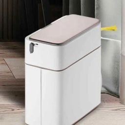 OBSESSIONS White Stainless Steel USB Rechargeable Sensor Dustbin for Home & Kitchen (8 L)-25