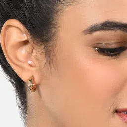 Zaveri Pearls Gold & Silver Tone Set of 3 Contemporary Semi-Hoop Earrings-ZPFK17702 image 4