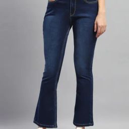 Monte Carlo Dark Blue Bootcut Mid Rise Jeans-picture-10