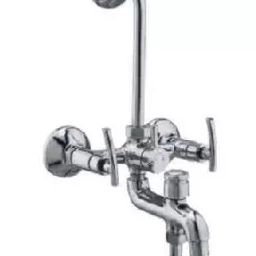 Plato Metalic Finish Specto Wall Mixer 3 In 1 Size Of 12.7 mm (1/2 Inch), S 015-33