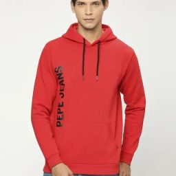 Pepe Jeans Classic Red Regular Fit Printed Hooded Sweatshirt-picture-15