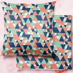 ArtzFolio Multicoloured Set of 2 Square Cushion Covers-13