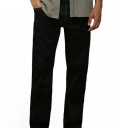 Louis Philippe Black Cotton Slim Fit Jeans-picture-0
