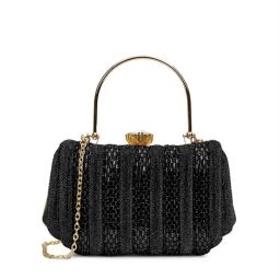 Lavie Black Embellished Clutch-image-86