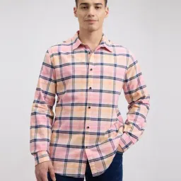 Pepe Jeans Pink Cotton Regular Fit Checks Shirt-picture-42