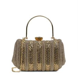 Lavie Gold Embellished Clutch-image-21