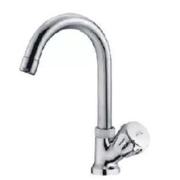 Plato Metalic Finish Half Turn Fitting Classica Pillar Cock Swan Neck Revolving, CC 008 A-image-90