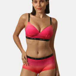 Soie Pink Full Coverage Non-Wired Full Coverage Bra image 4