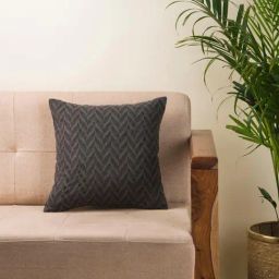 Fabindia Grey Cotton 100 TC 265 GSM Cushion Cover-image-52