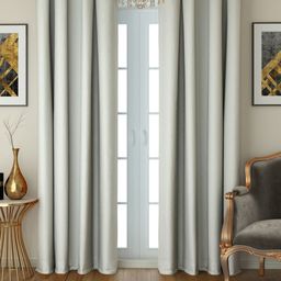 SWAYAM Off-White Set of 2 Black Out Door Curtains-picture-37