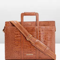 Hidesign Men Animal Textured Leather Messenger Bag-33