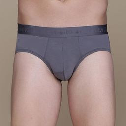 Calvin Klein Underwear Men Grey Solid Briefs NB33265FB-picture-8