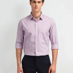 Arrow Pink Cotton Slim Fit Checks Shirt-picture-45