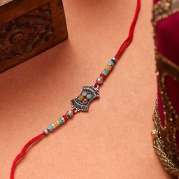 Mali Fionna Men Stone Studded & Beaded Rakhi-image-61