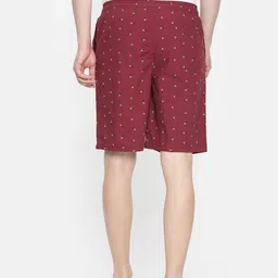 Van Heusen Athleisure Men Printed Soft Suede Touch Functional Pocket Shorts image 2