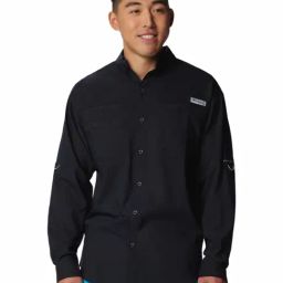 Columbia Mens Black Omni-Wick Tamiami II Shirt-image-92
