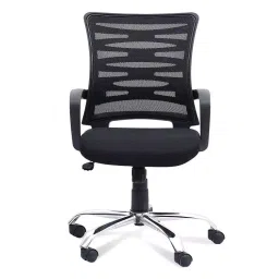 Ib basics Black Mesh Linen Office Executive Chair-image-55