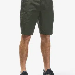 Quechua By Decathlon Black Olive Slim Fit Sports Shorts-image-93