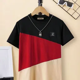 INCLUD Boys Colourblocked Round Neck T-shirt-image-24