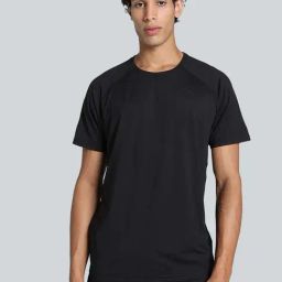 Puma Black Regular Fit Sports T-Shirt-image-80