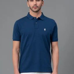 Red Tape Dark Blue Cotton Regular Fit Polo T-Shirt-image-63
