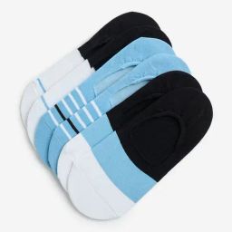 WES Lounge by Westside Blue Printed Cotton-Blend Socks - Pack of 3-image-58