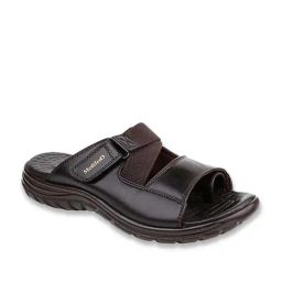MediFeet Men's Stout Brown Toe Ring Sandals-picture-1