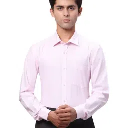 Park Avenue Pink Slim Fit Texture Shirt-picture-48