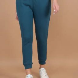 Crimsoune Club Teal Regular Fit Mid Rise Joggers-image-87