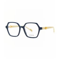 Guess GU5021353090FR Blue Geometric Eyewear Frames for Women-image-52