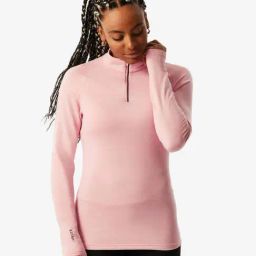 WEDZE By Decathlon Pink Plain Thermal Top-image-54