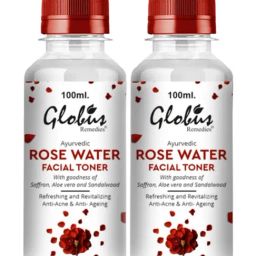 Globus Remedies Ayurvedic Rose Water Facial Toner - Pack of 2-4