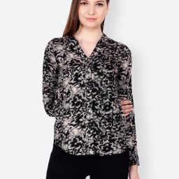 Cation Black Printed Shirt-image-47