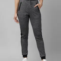 KASSUALLY Grey Cotton Textured Mid Rise Joggers-picture-10
