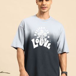 Mast & Harbour Ombre-Dyed Typography Relaxed T-shirt-image-37