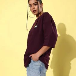Difference of Opinion Wine Fleece Oversized Sweatshirt image 3