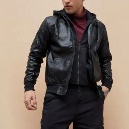 Bossini Black Regular Fit Hooded Jacket-image-108