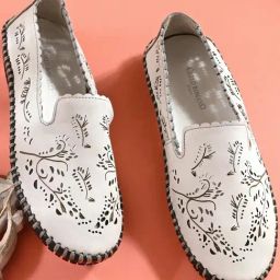 Carlo Romano Women's White Casual Loafers-image-39