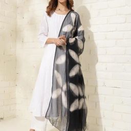 Fabindia Black Printed Dupatta-image-69