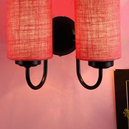 Devansh Pink & Black Textured Traditional Wallchiere-29