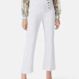 Kazo High Rise Button Detailed Flare Denim-image-55
