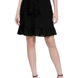 PATRORNA Black Above Knee Skirt-image-97