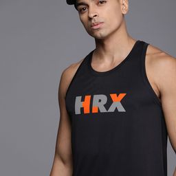 HRX by Hrithik Roshan Men Brand Logo Printed Badminton Rapid-Dry T-shirt-image-73