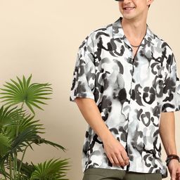 Mast & Harbour Abstract Printed Relaxed Fit Casual Shirt-image-69