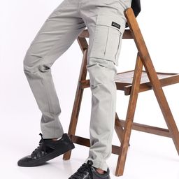 Beyoung Men Pure Cotton Cargos Trousers-image-98