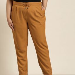 Sztori Women Plus Size Regular Pleated Trousers-picture-24