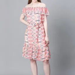 Oxolloxo Multicolor Polyester Printed Beachwear Dress-image-55