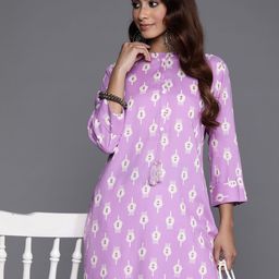 Indo Era Women Printed Pastels Kurta-54