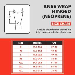 Samson Knee Wrap Hinged (Neoprene) Medium , NP-3006 image 4