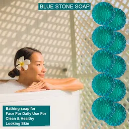 GROOVY Set Of 10 Deep Cleansing Blue Stone Bathing Soap - 100 g Each-19
